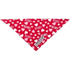 Frisco XOXO Hearts Personalized Dog & Cat Bandana -Meowverse Store 254203 PT2. AC SS1800 V1632494772