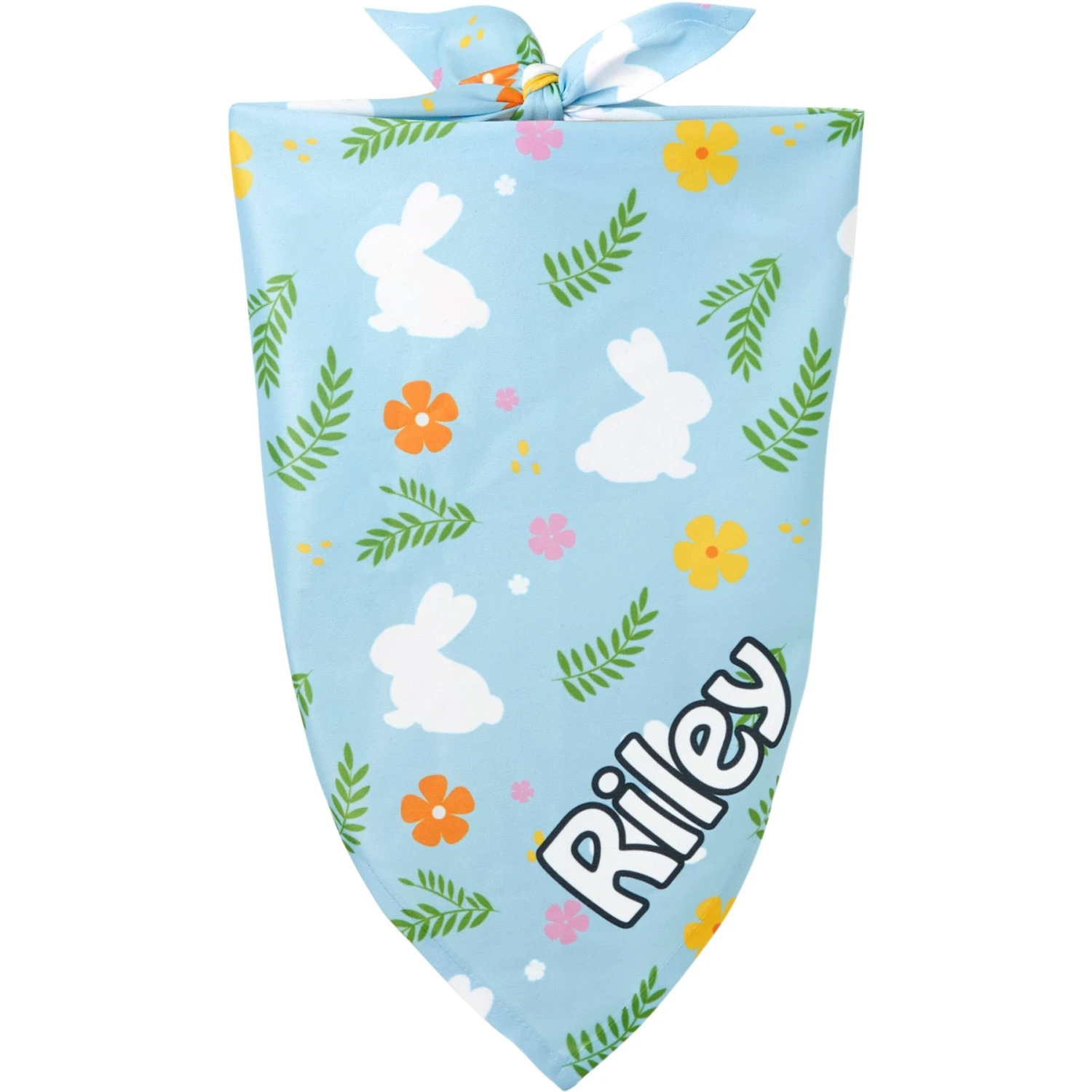 Frisco Easter Bunny Personalized Dog & Cat Bandana 1 Frisco Easter Bunny Personalized Dog & Cat Bandana
