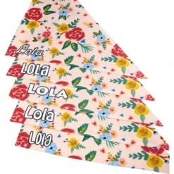 Frisco Floral Personalized Dog & Cat Bandana -Meowverse Store 254255 PT4. AC SS1800 V1618508284