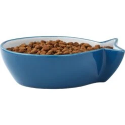 Frisco Fish Shaped Non-skid Ceramic Cat Bowl -Meowverse Store 256111 PT3. AC SS1800 V1616522602