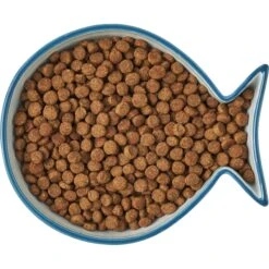 Frisco Fish Shaped Non-skid Ceramic Cat Bowl -Meowverse Store 256111 PT5. AC SS1800 V1616522555
