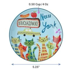 Frisco New York Non-skid Ceramic Cat Dish 9 Frisco New York Non-skid Ceramic Cat Dish -Meowverse Store 256119 PT2. AC SS1800 V1618494754