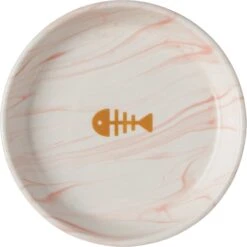 Frisco Marble Design Non-skid Ceramic Cat Dish -Meowverse Store 256127 PT4. AC SS1800 V1615320389