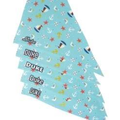 Frisco Nautical Personalized Dog & Cat Bandana -Meowverse Store 258762 PT4. AC SS1800 V1619560038
