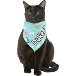 Frisco Nautical Personalized Dog & Cat Bandana -Meowverse Store 258762 PT7. AC SS1800 V1619558224