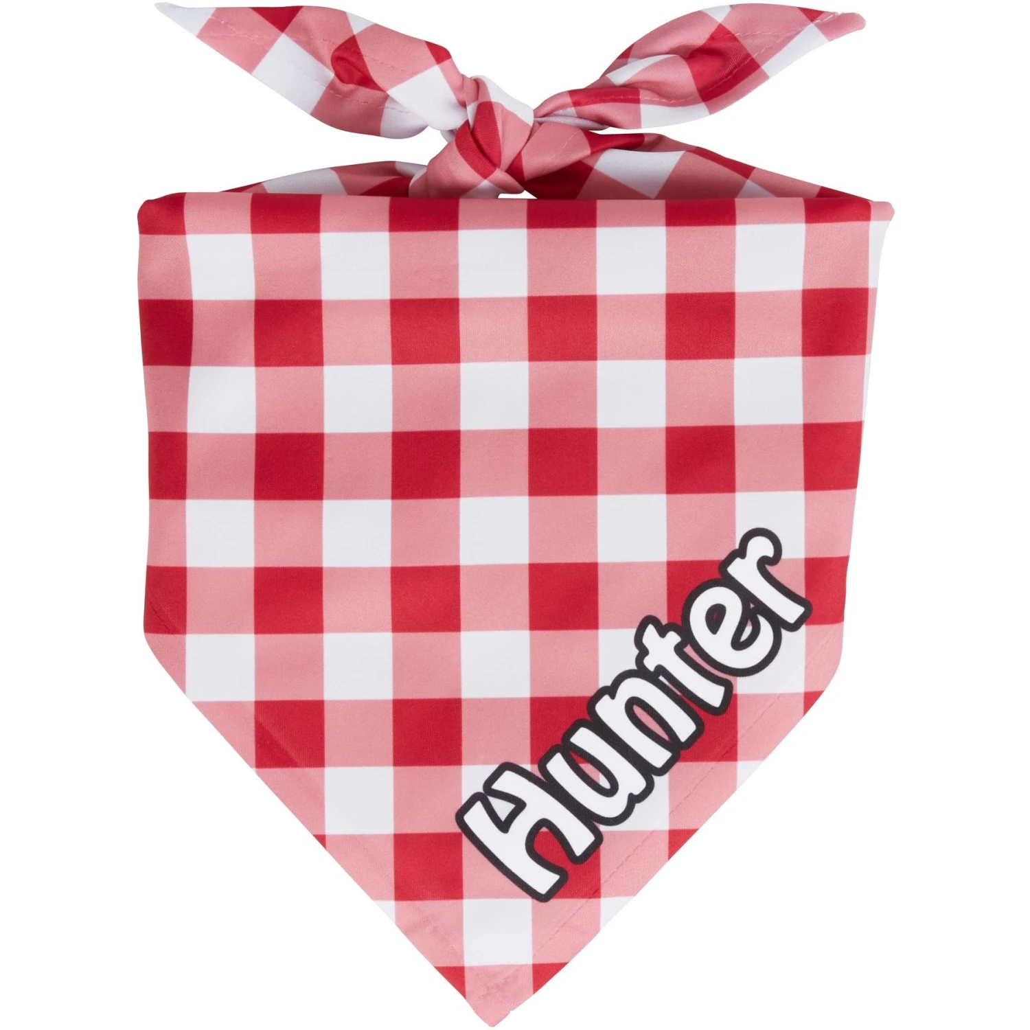 Frisco Gingham Personalized Dog & Cat Bandana 1 Frisco Gingham Personalized Dog & Cat Bandana