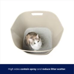 Frisco Leaf High-Sided Cat Litter Box, Large 7 Frisco Leaf High-Sided Cat Litter Box, Large -Meowverse Store 258782 PT2. AC SS1800 V1675279643