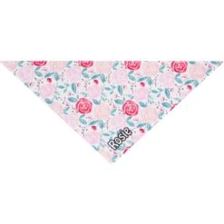 Frisco Watercolor Roses Personalized Dog & Cat Bandana -Meowverse Store 267531 PT2. AC SS1800 V1632688395