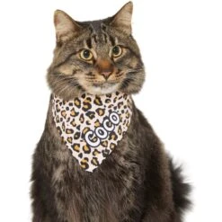 Frisco Leopard Print Personalized Dog & Cat Bandana -Meowverse Store 267543 PT8. AC SS1800 V1623164342