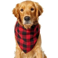 Red Buffalo Plaid Dog & Cat Bandana -Meowverse Store 267899 PT2. AC SS1800 V1637649415