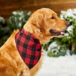 Red Buffalo Plaid Dog & Cat Bandana -Meowverse Store 267899 PT5. AC SS1800 V1637666506