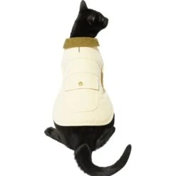 Frisco Mediumweight Cotton Duck Canvas Dog & Cat Jacket, Tan -Meowverse Store 268223 PT2. AC SS1800 V1628797707