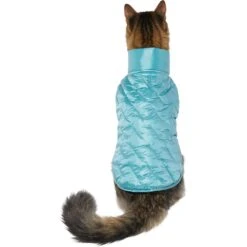 Frisco Lightweight Packable Insulated Dog & Cat Quilted Puffer Coat, Ocean Teal -Meowverse Store 268280 PT2. AC SS1800 V1628778981