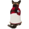 Frisco Mediumweight Red Plaid Insulated Dog & Cat Sherpa Coat
