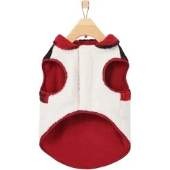 Frisco Mediumweight Red Plaid Insulated Dog & Cat Sherpa Coat -Meowverse Store 268320 PT5. AC SS1800 V1628779328