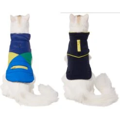 Frisco Mediumweight Colorblock 2-in-1 Dog & Cat Fleece Coat -Meowverse Store 268350 PT2. AC SS1800 V1628792216