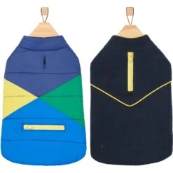 Frisco Mediumweight Colorblock 2-in-1 Dog & Cat Fleece Coat -Meowverse Store 268350 PT4. AC SS1800 V1628780451
