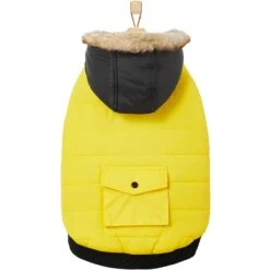 Frisco Heavyweight Anchorage Insulated Dog & Cat Parka, Yellow/Black 10 Frisco Heavyweight Anchorage Insulated Dog & Cat Parka, Yellow/Black -Meowverse Store 268397 PT4. AC SS1800 V1628792817