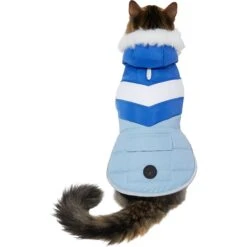 Frisco Heavyweight Chevron Insulated Dog & Cat Parka With Pocket -Meowverse Store 268405 PT2. AC SS1800 V1628784758