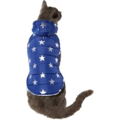 Frisco Mediumweight Metallic Star Print Insulated Dog & Cat Parka, Navy 9 Frisco Mediumweight Metallic Star Print Insulated Dog & Cat Parka, Navy -Meowverse Store 268413 PT2. AC SS1800 V1628797317