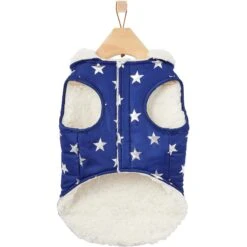 Frisco Mediumweight Metallic Star Print Insulated Dog & Cat Parka, Navy 11 Frisco Mediumweight Metallic Star Print Insulated Dog & Cat Parka, Navy -Meowverse Store 268413 PT5. AC SS1800 V1628821999