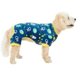 Frisco Dog & Cat Cozy Plush Fleece PJs, Outer Space -Meowverse Store 268477 PT2. AC SS1800 V1637680619