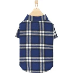 Frisco Navy Plaid Dog & Cat Flannel Shirt