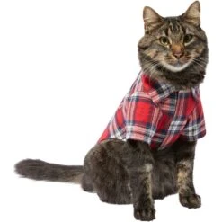 Frisco Red Plaid Dog & Cat Shirt 12 Frisco Red Plaid Dog & Cat Shirt -Meowverse Store 268604 PT3. AC SS1800 V1637657839