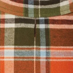 Frisco Orange & Olive Plaid Dog & Cat Flannel Shirt -Meowverse Store 268612 PT5. AC SS1800 V1637645834