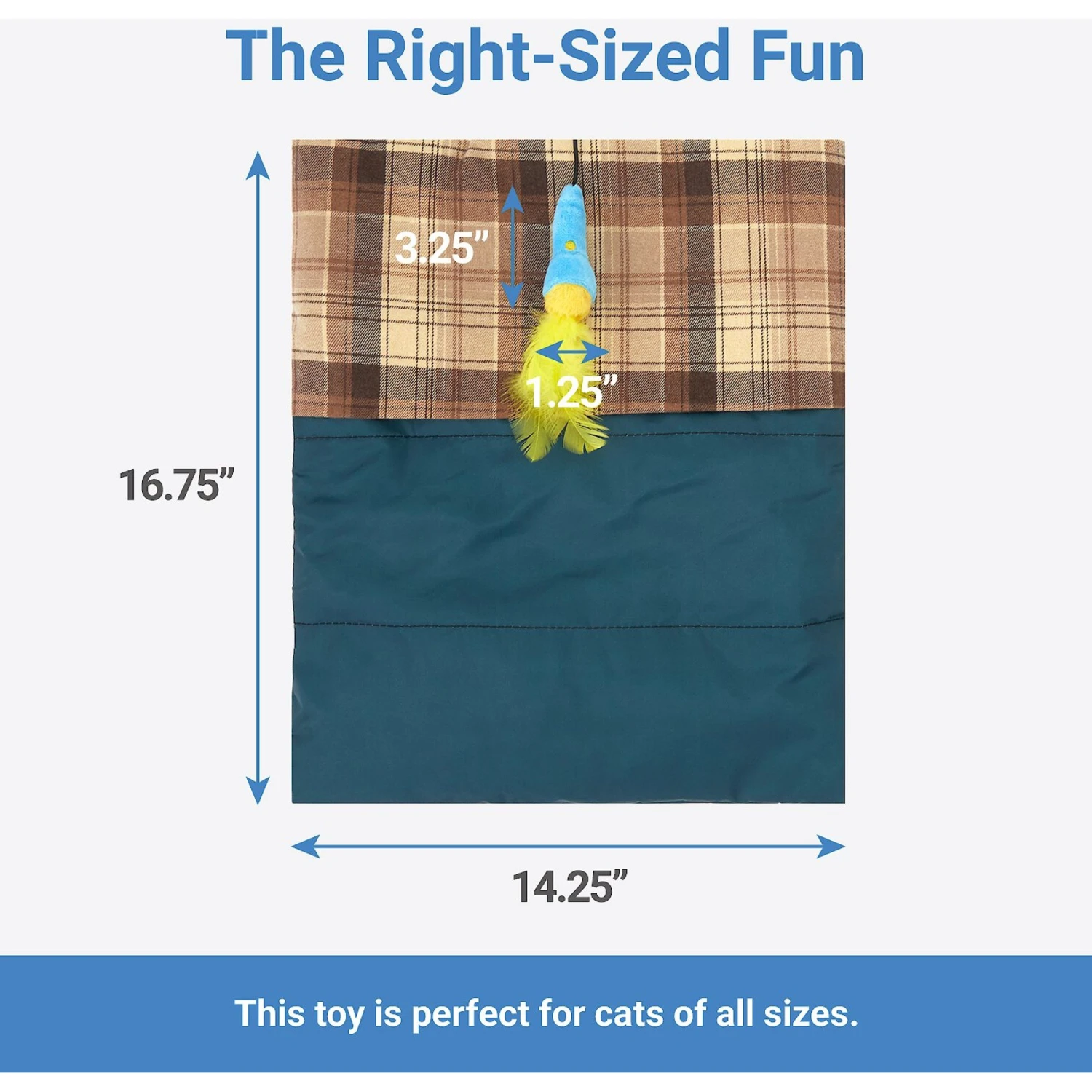 Frisco Camping Sleeping Bag Cat Toy 2 Frisco Camping Sleeping Bag Cat Toy - Image 2