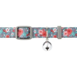 Frisco Rose Polyester Personalized Breakaway Cat Collar With Bell -Meowverse Store 271600 PT2. AC SS1800 V1618937231