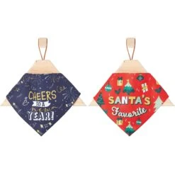 Frisco Santa's Favorite & Cheers To The New Year Dog & Cat Reversible Bandana 12 Frisco Santa's Favorite & Cheers To The New Year Dog & Cat Reversible Bandana -Meowverse Store 276285 PT3. AC SS1800 V1637655160