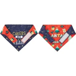 Frisco Santa's Favorite & Cheers To The New Year Dog & Cat Reversible Bandana 14 Frisco Santa's Favorite & Cheers To The New Year Dog & Cat Reversible Bandana -Meowverse Store 276285 PT5. AC SS1800 V1637709159