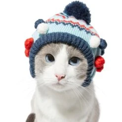 Frisco Pom Pom Dog & Cat Knitted Hat -Meowverse Store 276307 PT3. AC SS1800 V1631303197