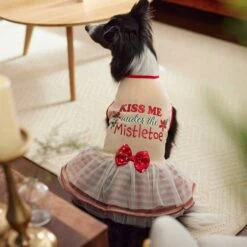 Frisco Kiss Me Under The Mistletoe Dog & Cat Dress -Meowverse Store 276335 PT5. AC SS1800 V1637729492