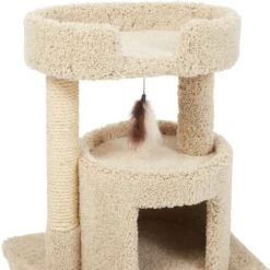 Frisco 27-in Real Carpet Cat Tree With Condo And Oval Perch 6 Frisco 27-in Real Carpet Cat Tree With Condo And Oval Perch -Meowverse Store 282747 PT3. AC SS1800 V1621949602