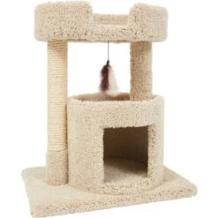 Frisco 27-in Real Carpet Cat Tree With Condo And Oval Perch 7 Frisco 27-in Real Carpet Cat Tree With Condo And Oval Perch -Meowverse Store 282747 PT4. AC SS1800 V1621948719