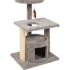 Frisco 37-in Real Carpet Cat Tree With Condo, Grey 7 Frisco 37-in Real Carpet Cat Tree With Condo, Grey -Meowverse Store 282755 PT4. AC SS1800 V1621949342