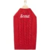 Frisco Personalized Dog & Cat Cable Knitted Sweater
