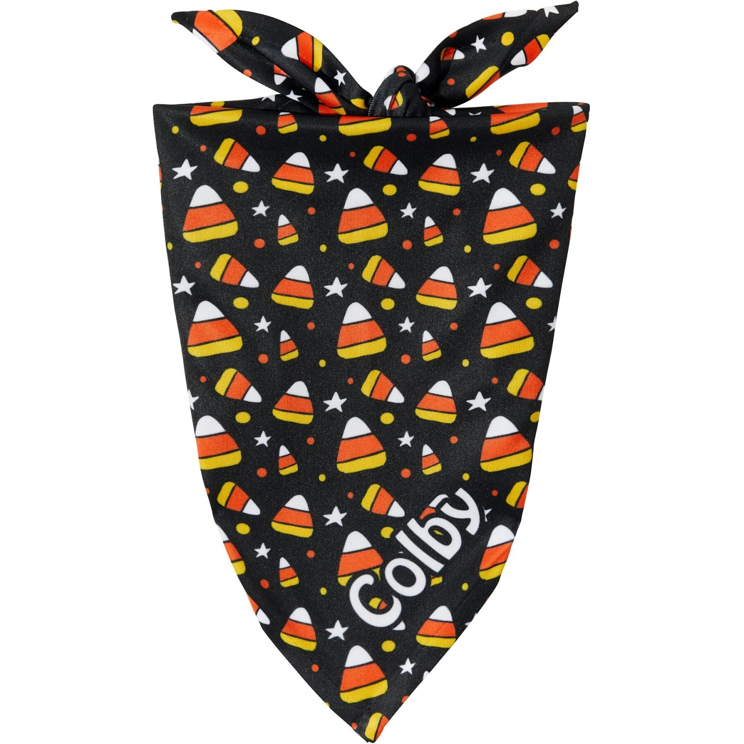 Frisco Candy Corn Personalized Dog & Cat Bandana 1 Frisco Candy Corn Personalized Dog & Cat Bandana