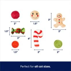 Frisco Holiday Festive Red Variety Pack Gift Box Cat Toy With Catnip, 14 Count 7 Frisco Holiday Festive Red Variety Pack Gift Box Cat Toy With Catnip, 14 Count -Meowverse Store 287305 PT2. AC SS1800 V1695045657