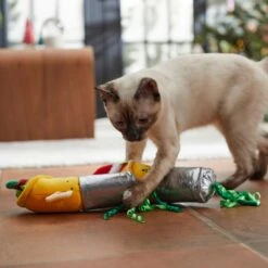 Frisco Holiday Elf Burrito Plush Cat Toy With Catnip, 2 Count -Meowverse Store 287375 PT3. AC SS1800 V1632776330