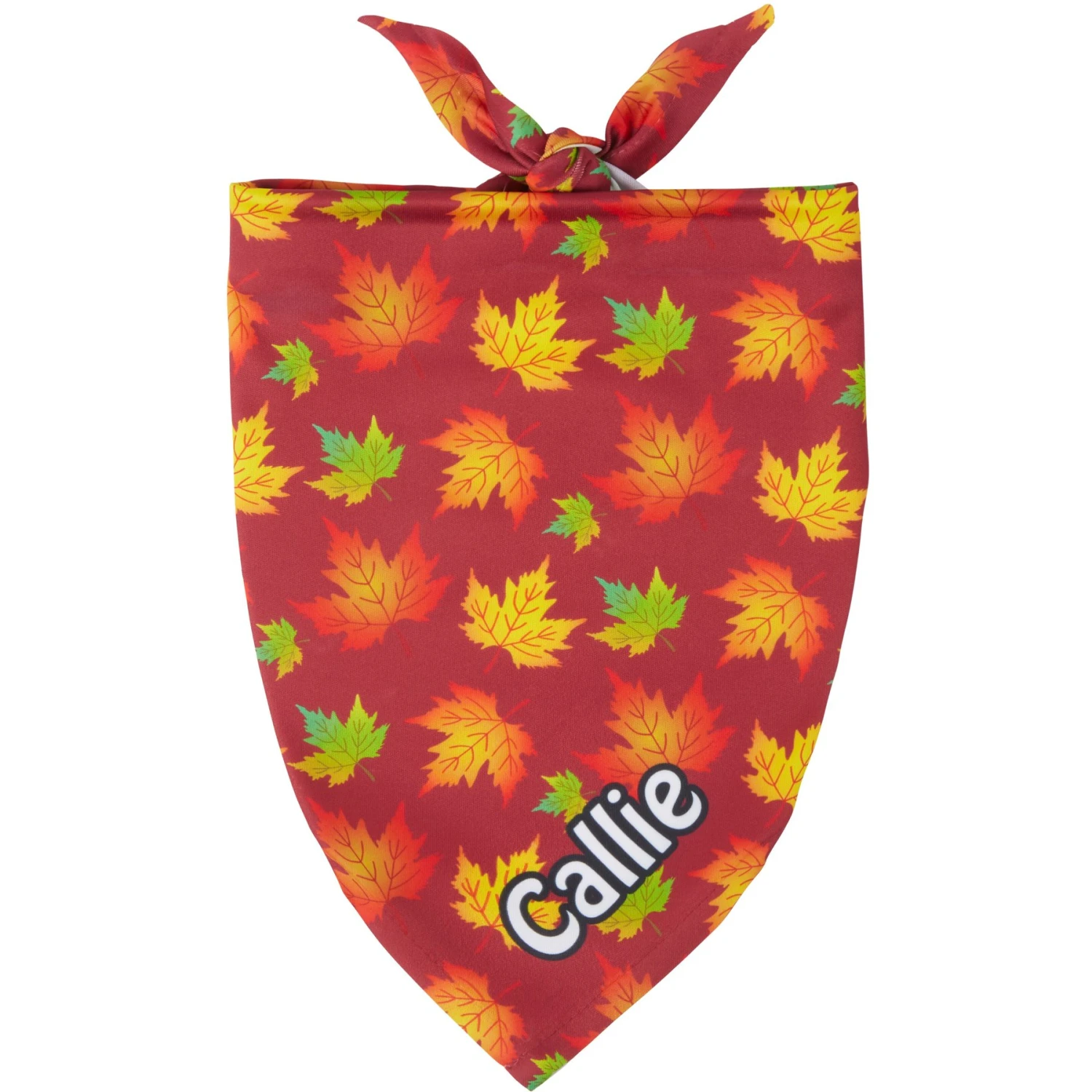 Frisco Fall Leaves Personalized Dog & Cat Bandana 1 Frisco Fall Leaves Personalized Dog & Cat Bandana