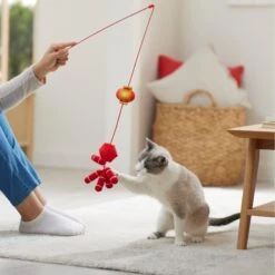 Frisco Lunar New Year Firecracker & Lantern Teaser Cat Toy With Catnip -Meowverse Store 298901 PT3. AC SS1800 V1640269210