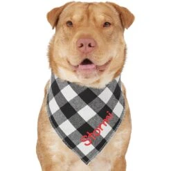 Frisco Buffalo Check Embroidered Personalized Dog & Cat Bandana -Meowverse Store 301162 PT6. AC SS1800 V1628536015
