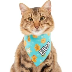Frisco Gingerbread Cookie Personalized Dog & Cat Bandana 15 Frisco Gingerbread Cookie Personalized Dog & Cat Bandana -Meowverse Store 301361 PT7. AC SS1800 V1628100087