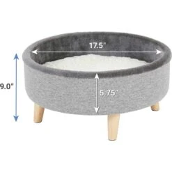 Frisco Modern Round Elevated Cat Bed & Frisco Modern Tunnel Elevated Cat Bed -Meowverse Store 303470 PT2. AC SS1800 V1623057757