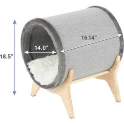 Frisco Modern Round Elevated Cat Bed & Frisco Modern Tunnel Elevated Cat Bed -Meowverse Store 303470 PT6. AC SS1800 V1623067063