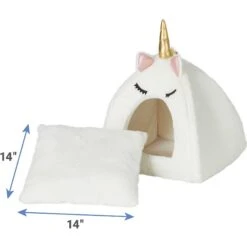 Frisco Novelty Unicorn Covered Cat & Dog Bed & Frisco Cactus Cat Scratching Post -Meowverse Store 303496 PT3. AC SS1800 V1623037050