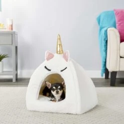 Frisco Novelty Unicorn Covered Cat & Dog Bed & Frisco Cactus Cat Scratching Post -Meowverse Store 303496 PT4. AC SS1800 V1623088955